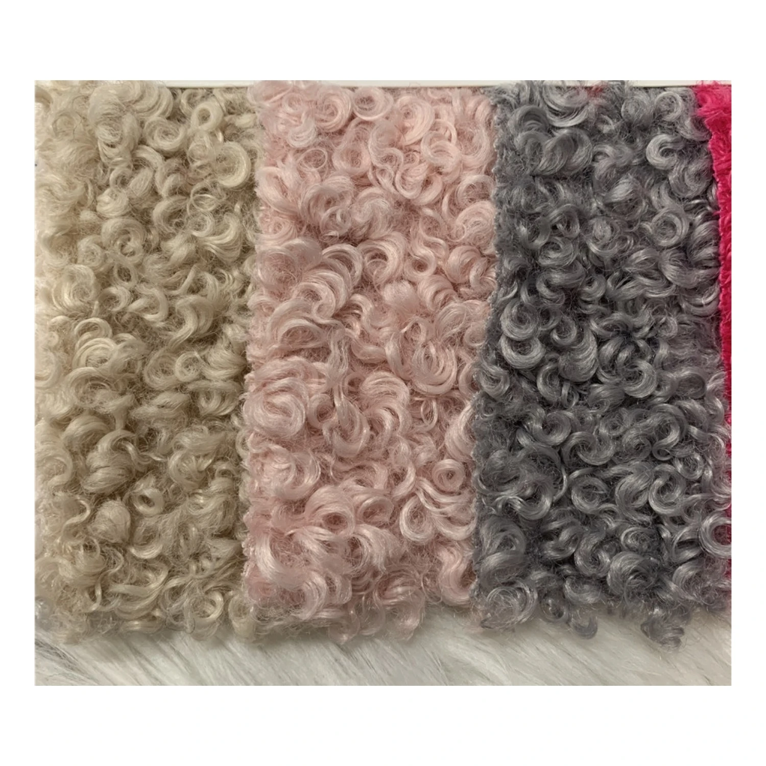 Высококачественная Очаровательная Смешанная ворсовая плюшевая ткань из искусственного меха Шерпа флис