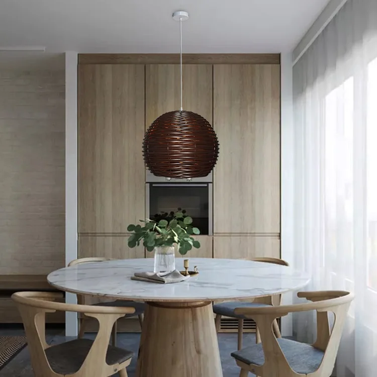 
plastic weaving pendant lamp 