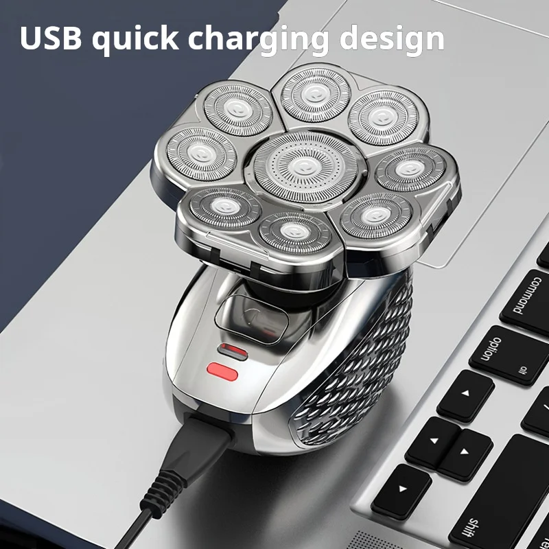 Electric Shaver Shaver fully washable 6 in 1 Hair Clippers USB Rechargeable Shaver