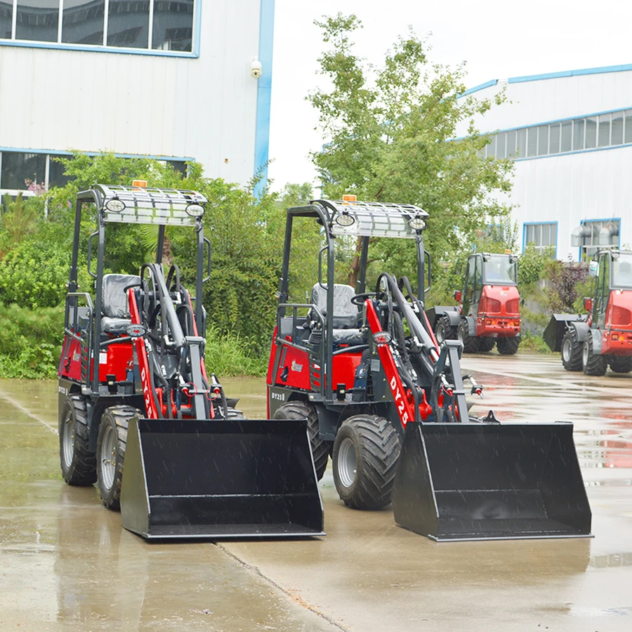 500kg Agricultural Loader DY25 Ce Certified Articulated Small Wheel Loader