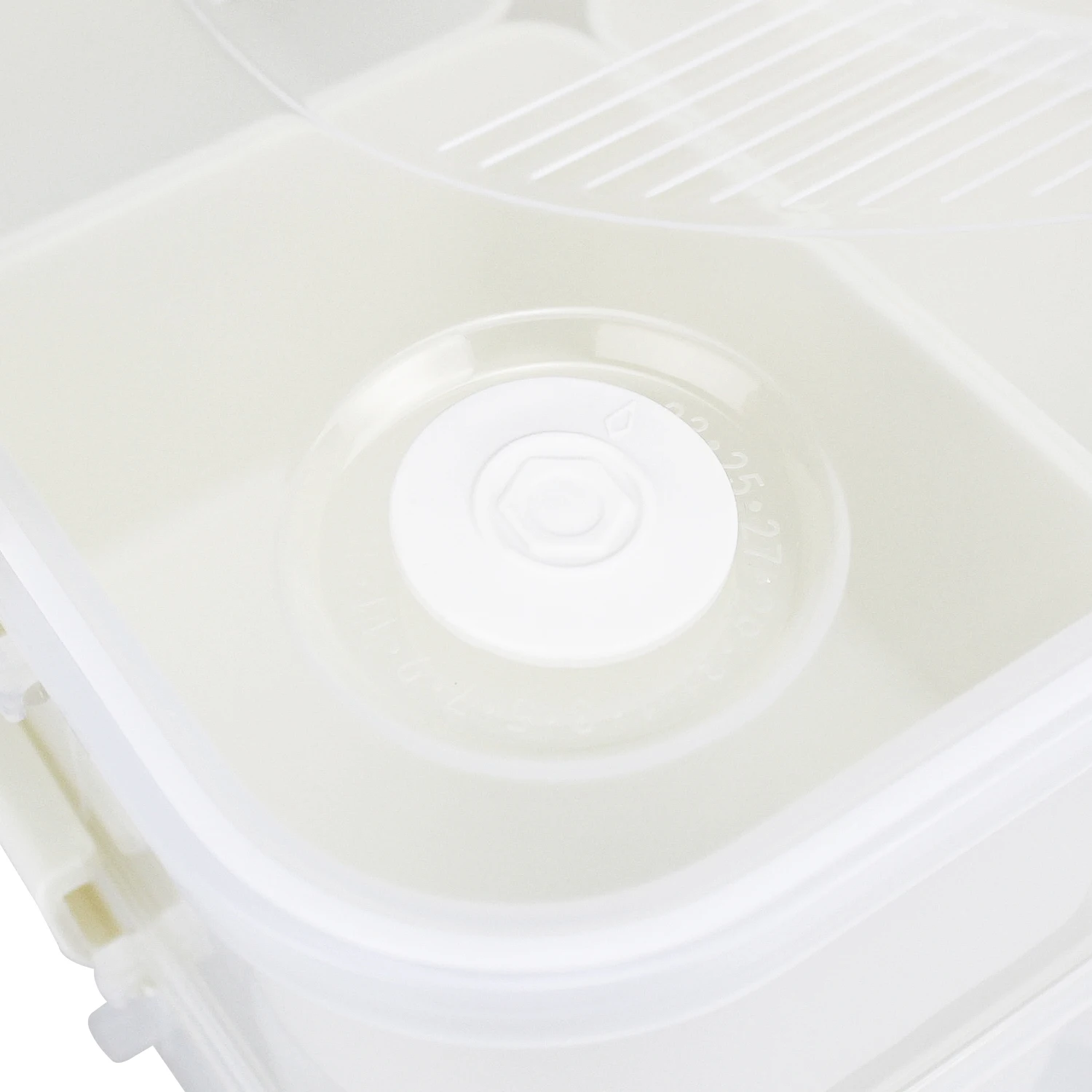 Classic Design Dishwasher Microwave Safe Plastic Snack Box Divided Serving Tray with Lid for Kitchen Camping Use Food Container