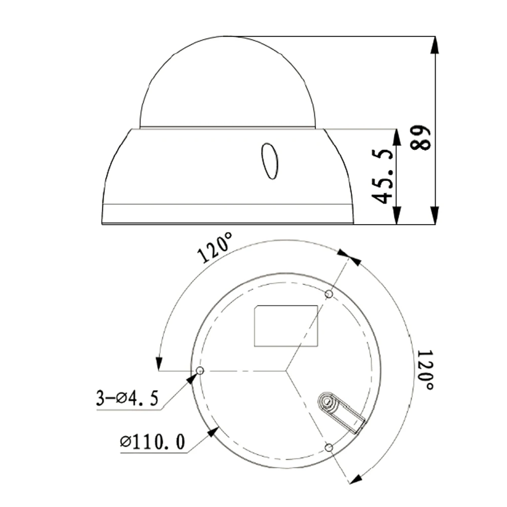US AU STOCK HITOSINO Dahau HDBW4431R-AS 4MP Home Security Product Surveillance H265 IP Indoor Mini Dome Network Camera