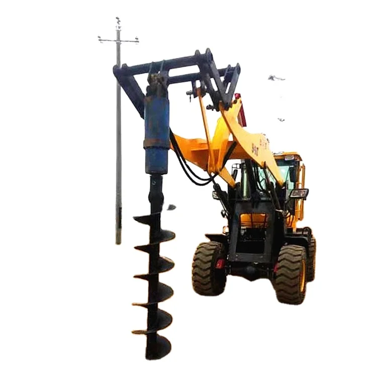 yantai jiye Post Hole Digger Hydraulic Drilling Earth Auger Clay Soil Digger Earth Auger Drill For Sale