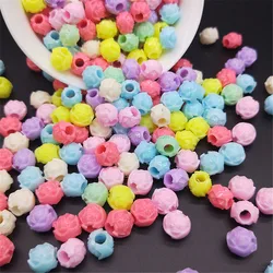 YF 10mm Rose Multiple Styles Mixed candy color plastic Beads For Jewelry Making Accessories DIY-Beading