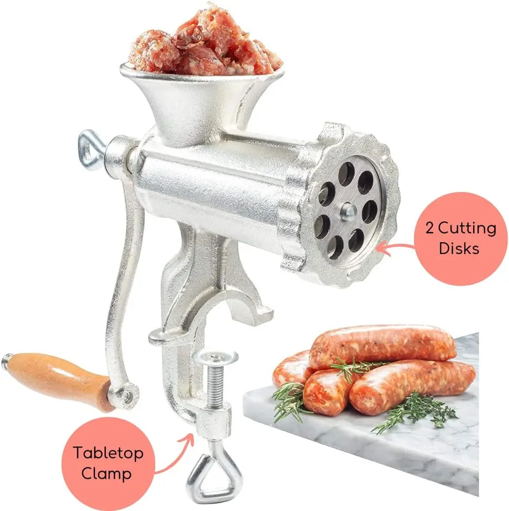 Factory direct selling  meat mincing machine 10# manual meat grinder