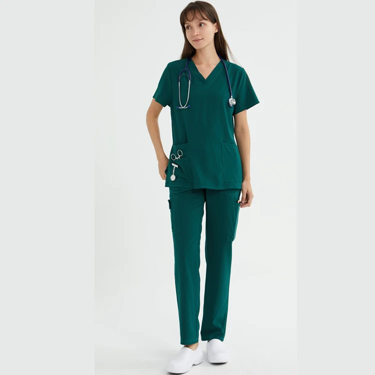 Long Sleeve Women Lab  Suit Notched Lapel Medical Hospital Uniform Nurse Wear Uniform For Hospital Hospita Uniform Medical Unfor