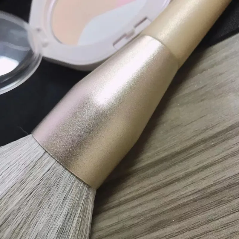 #329 Factory Direct Supply Explosive Beauty Tools Gold Color Cosmetic Blush Brush Large Single Super Soft Loose Powder Brush