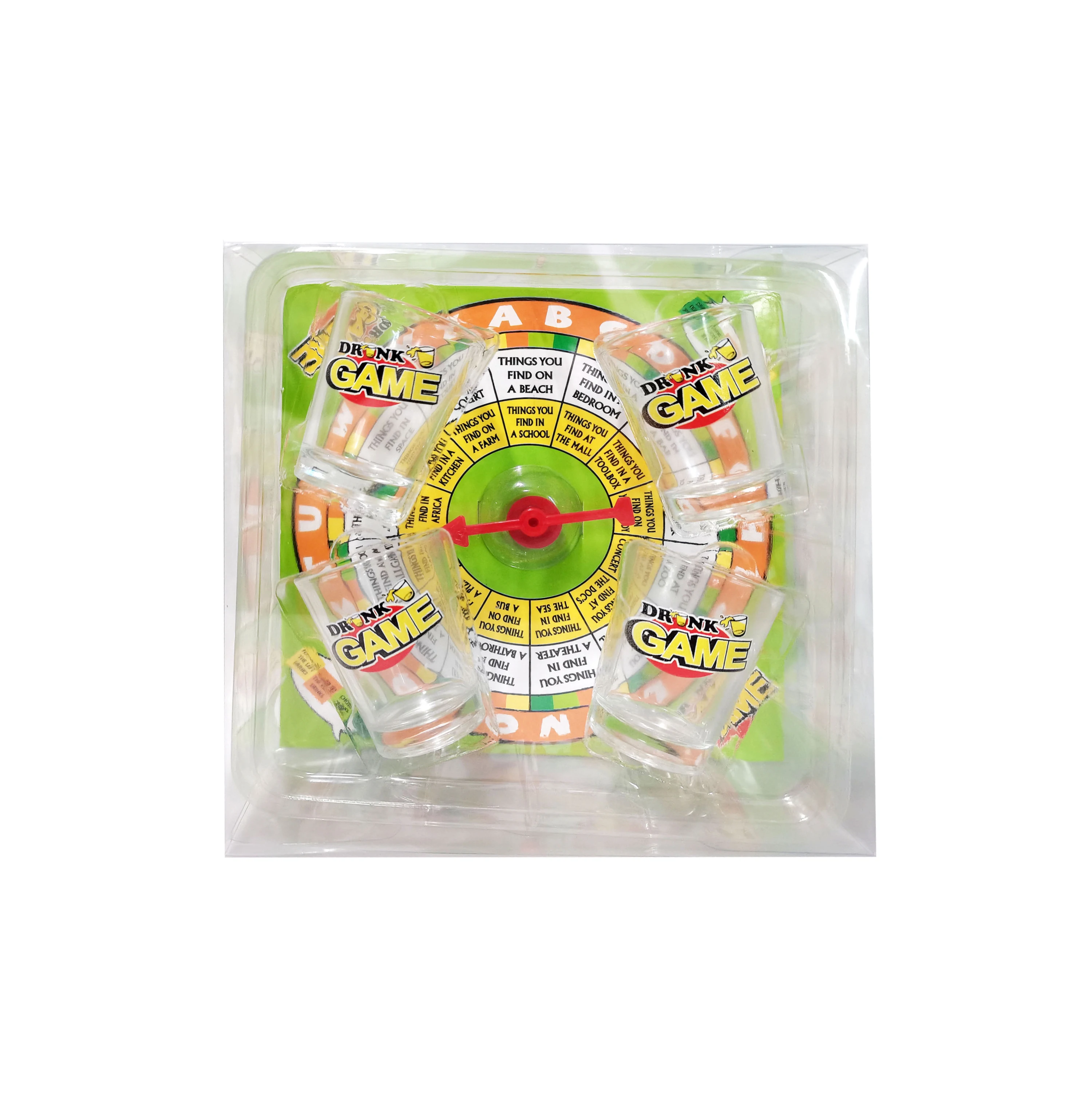 DIY Prize Wheel With Plastic Cup Drinking Game Lucky Lottery Draw Toys Fortune Spinning Game