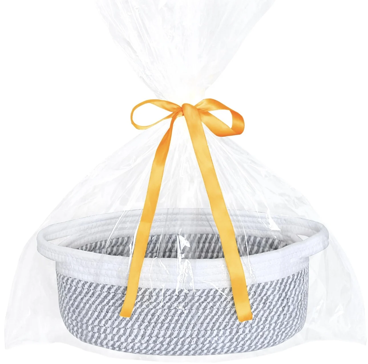 Custom  Rope Cotton Baby Gift Basket Personalized Toy Basket Diaper Organizer Pet toy storage basket