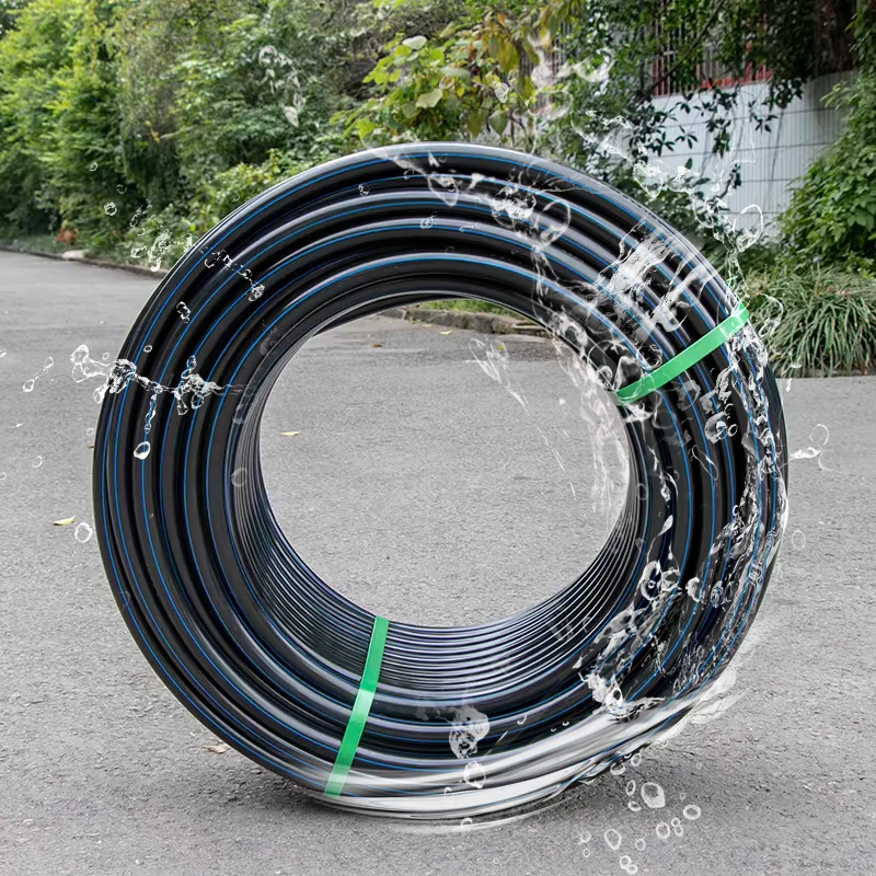 Diameter 50mm 63mm 32mm  3 Inch 2 Inch Black Plastic Pe Water Pipe Roll 100m 200m and 300m Hdpe Roll Pipe for Water Supply
