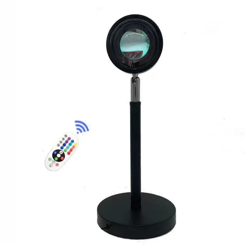 Creative Background Wall Decoration Lamp Rainbow Neon Light Sunset Aura corner floor lamp for Ambient Creating