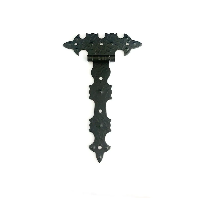 Furniture Hardware High Quality Black Steel Decorative Gate Hinge Tee Hinge