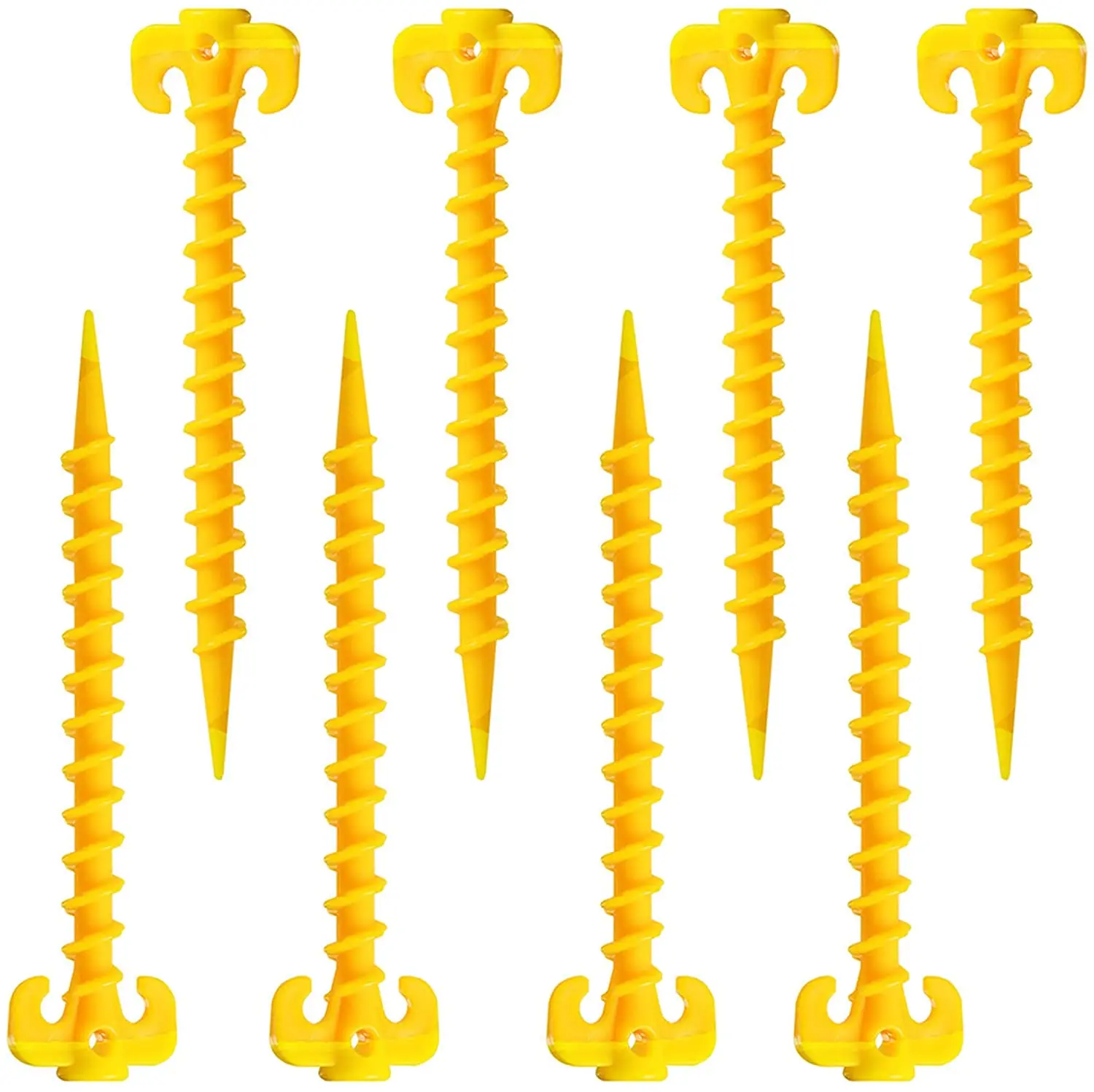 20cm Outdoor Tent Stakes Plastic Screw Tent pegs Camping Ground Nails Tent Peg