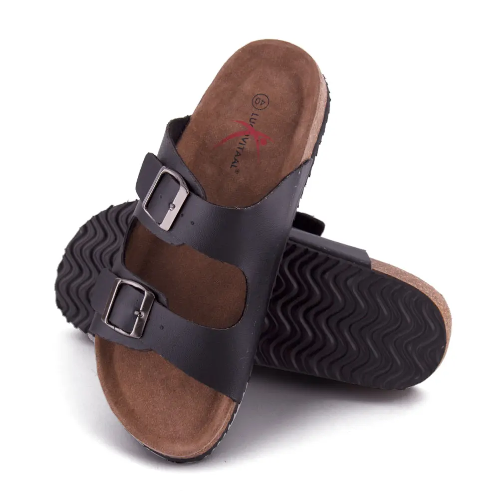 Mens Cork Slippers Male Cork Sole Slipper