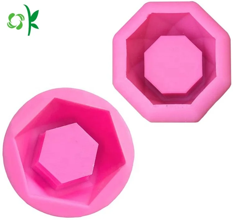 OKSILICONE Silicone Concrete Clay Pots Mold Planter Silicone Mould Table Crafts Making Flower Pot Molds for Home Decoration