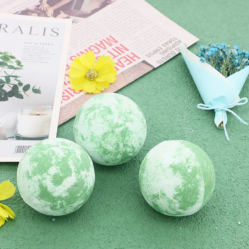 100g Green light forest bath salt ball multi bubble essential