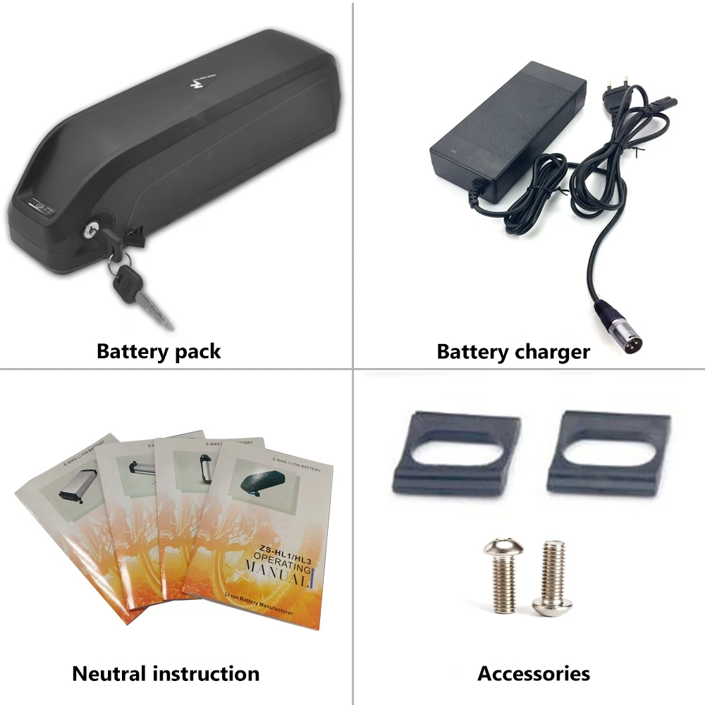 Hailong 36v 48v 10ah ,12ah ,13ah ,17ah lithium battery for MTB bike electric motor kit for bicycle