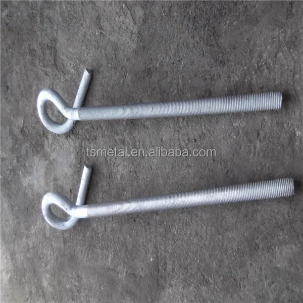 Chinese electric suspension anchor hook HDG pig tail hook