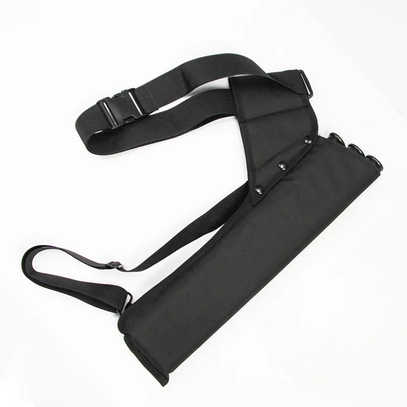 3 Tube archery arrow leather bags side quiver