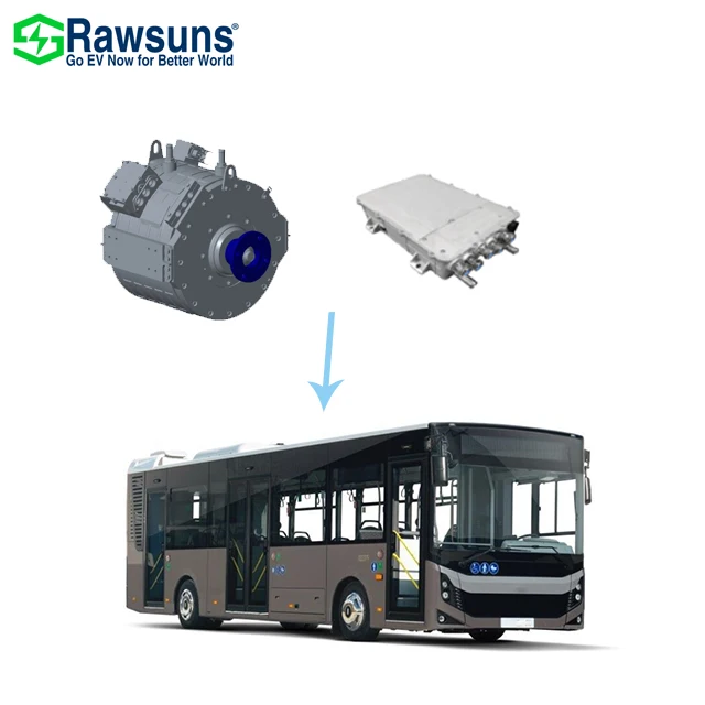 Rawsuns GOOD 2100Nm 160kW synchronous electric motor inverter ev conversion kit controller for 8.5m city bus