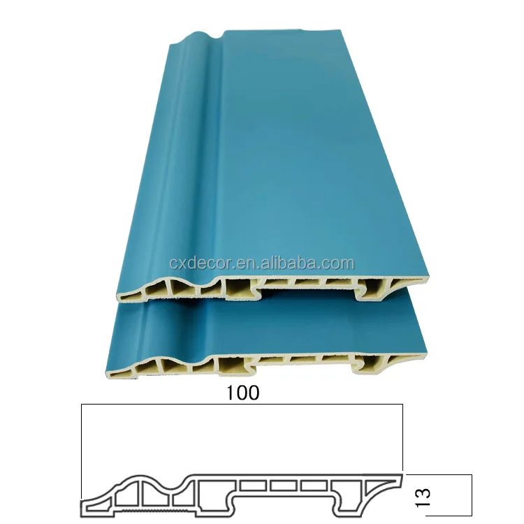 Chengxiang Manufacture China Supply Plastic Baseboard Pvc Skirting Board Soft Pvc Baseboard For Floor