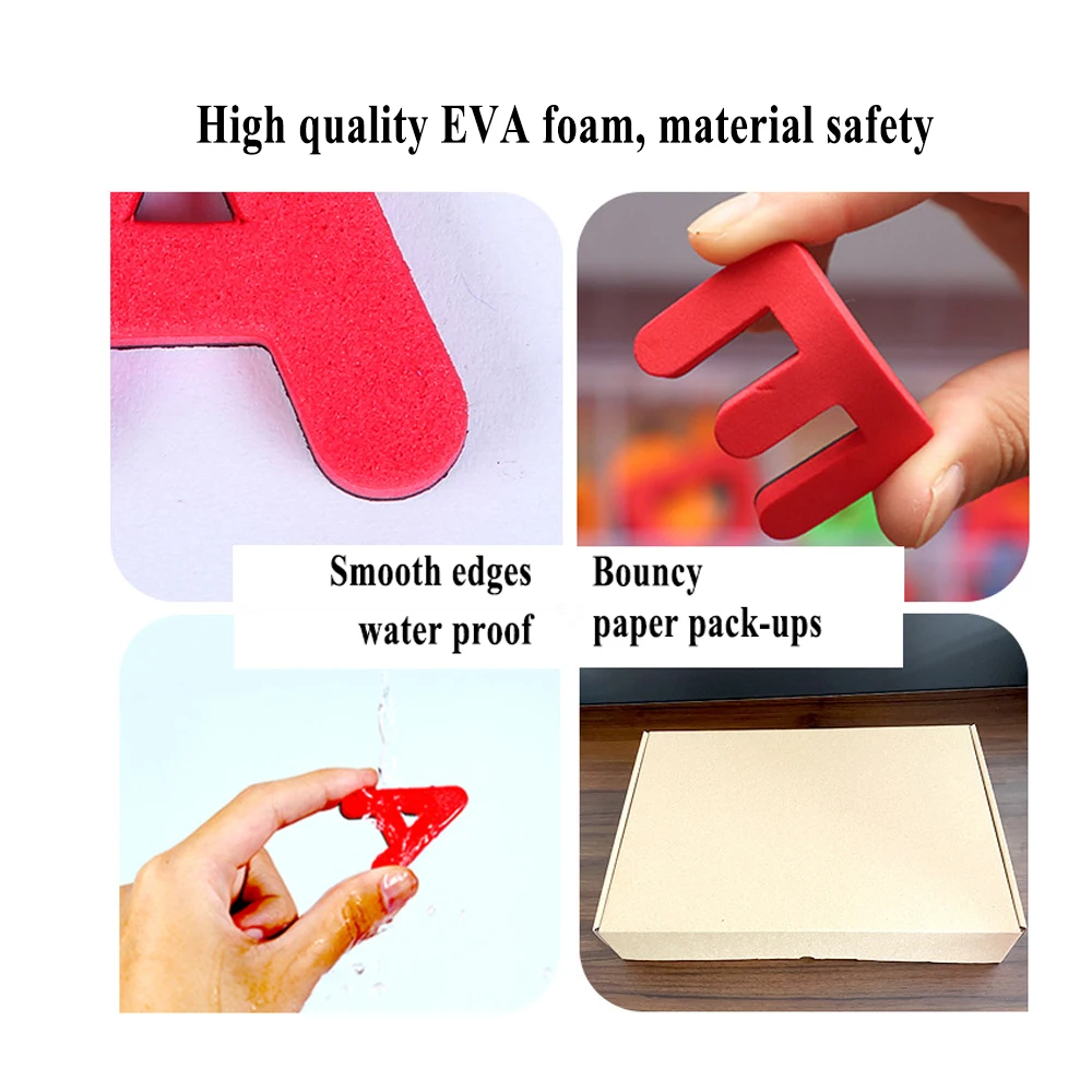 Custom alphabet letters and numbers eva foam Magnetic letters