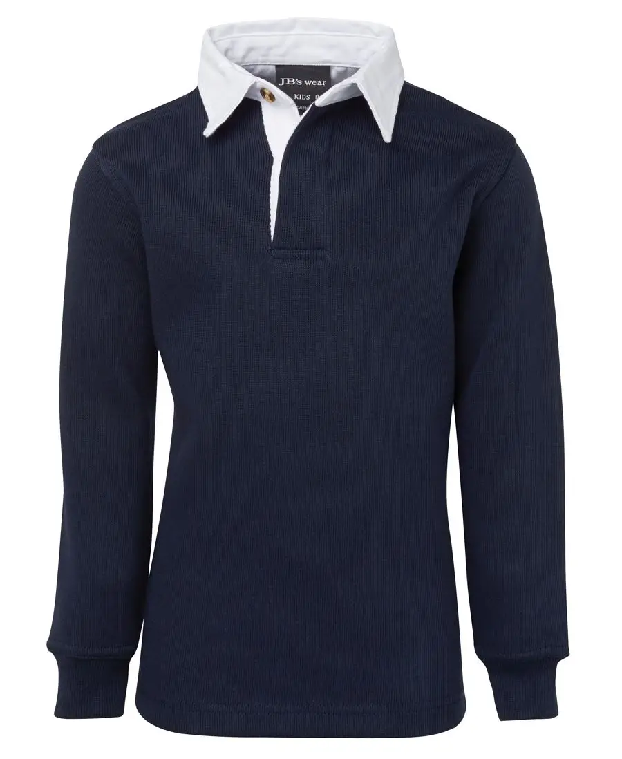 Kids and Adults 65 Polyester 35 Cotton classic fit with ribbed cuffs internal contrast woven back neck dome side splits Rugby