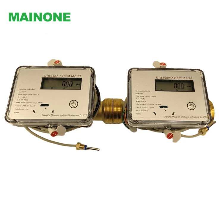MID CE Certified High-Precision Brass 32mm Ultrasonic Heat Meter Flow Meter with M-BUS RS485 LoRa LoRaWAN