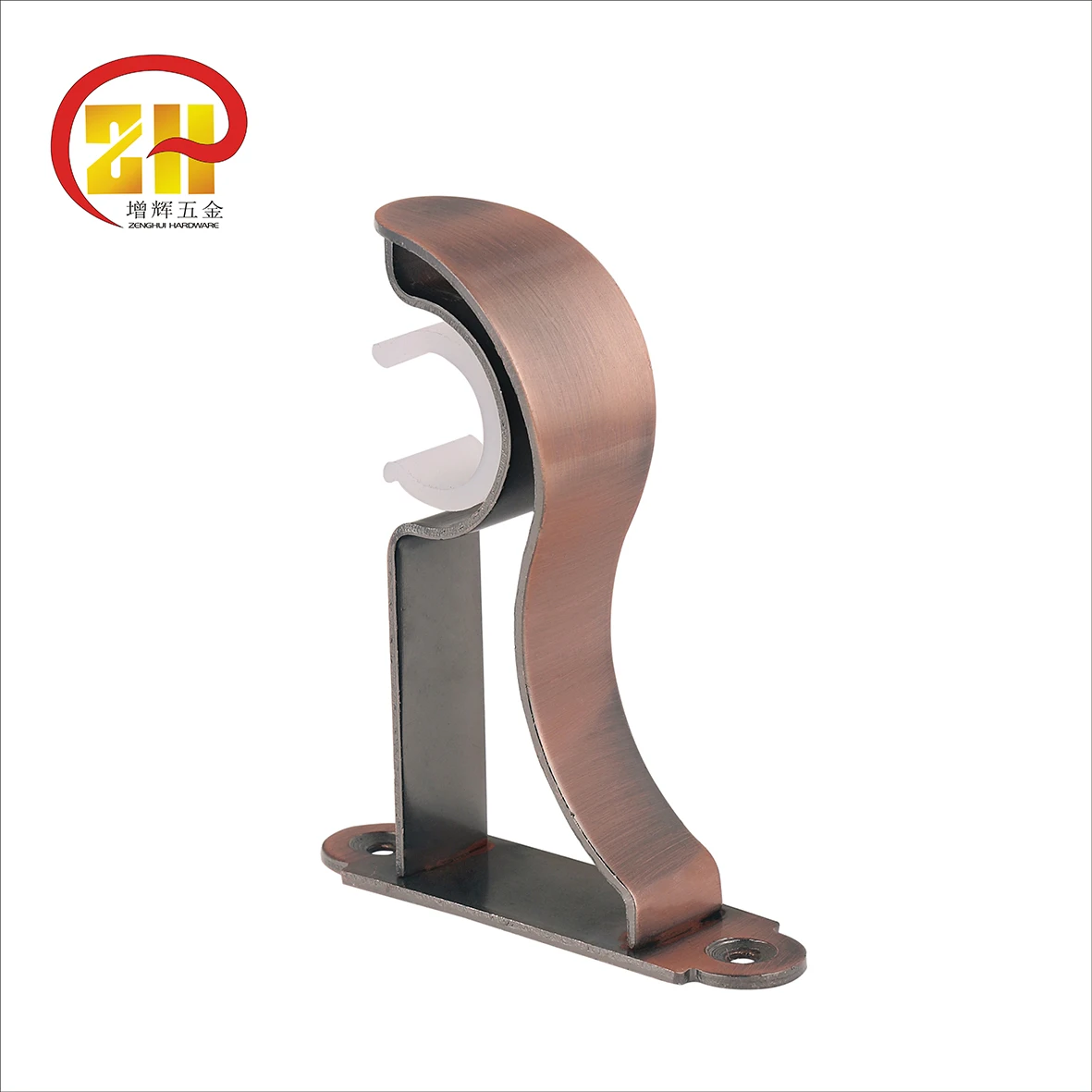 Luxury contemporary curtain rod final hanging adjustable bedroom machine round curtain tube iron double electric curtains