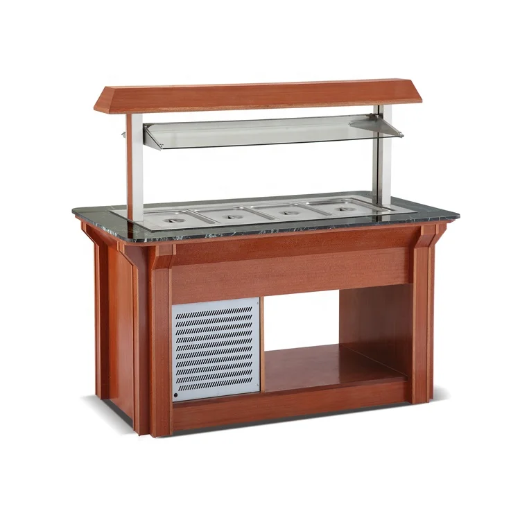 Counter top salad bar display cooler refrigerator restaurant equipment