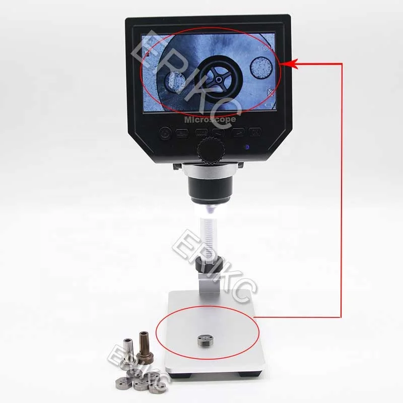 Storage Function and Industry Digital Stereo Microscope with LCD Screen
