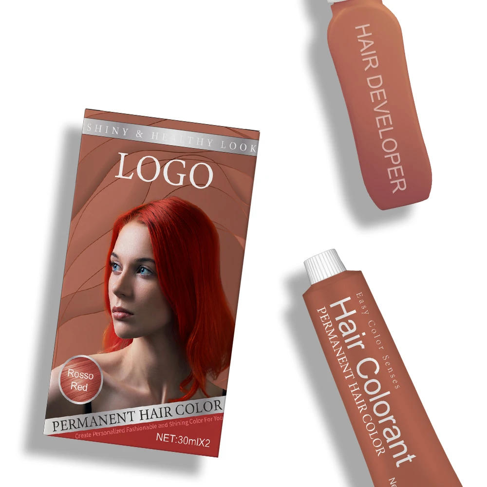 OEM 79 Colors 100ml Hot Sale Easy Coloring Permanent Professional Hair Color Cream With Chart