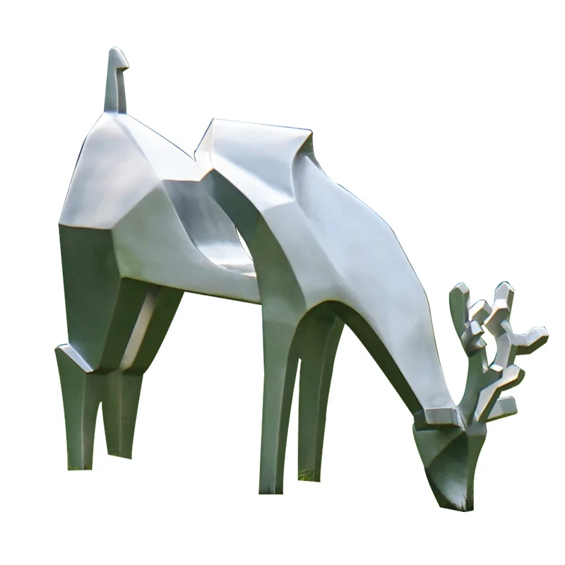 Home Decoration Model Plated Printed Die Cut Welded Engraving Custom Metal Sculpture Stainless Steel