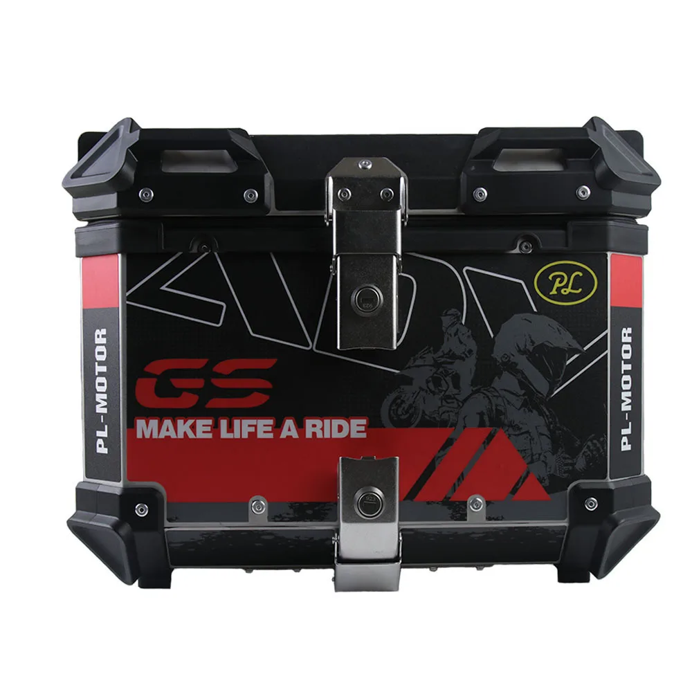 65L 36L 45L 55L Sticker Universal Alloy Scooter Trunk Luggage delivery motorcycle top case aluminum Motorcycle Tail Box