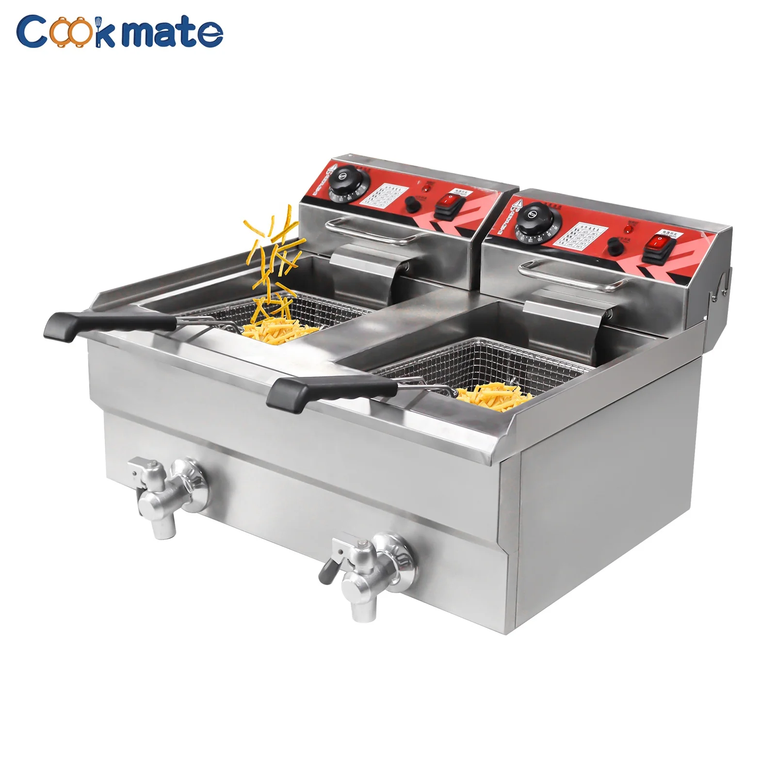 Industrial Deep Fryer With 2 Tank