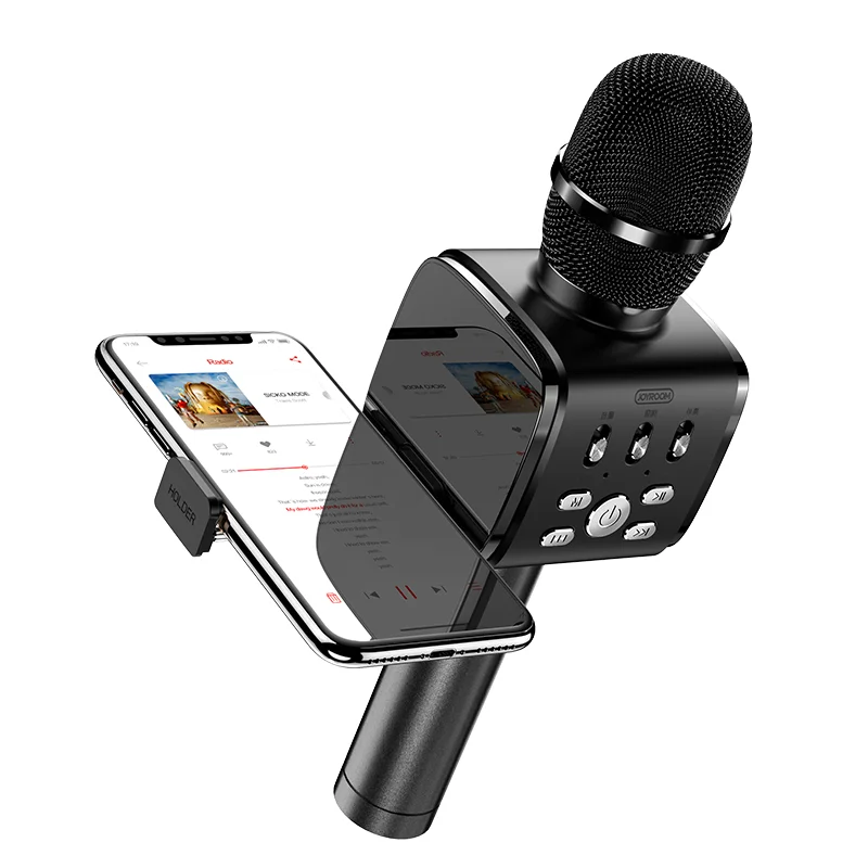 Лидер продаж портативный беспроводной караоке-микрофон Joyroom KTV с держателем для