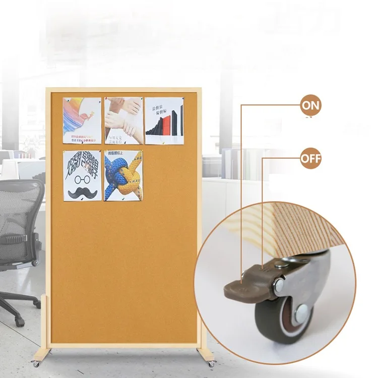 Brandland Factory Direct Sales Of Double-sided Cork Screen Removable Announcement Background Board Message Display Cork Board