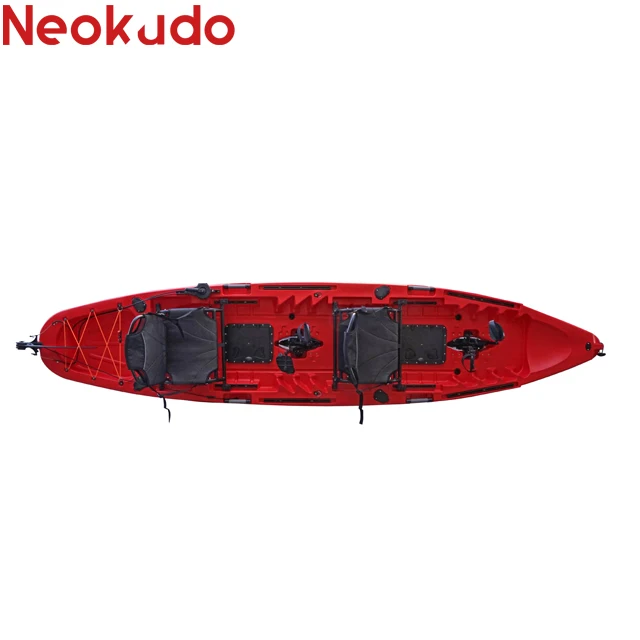 hands-free 4M double seats pedal kayak fishing 2 person with pedal system