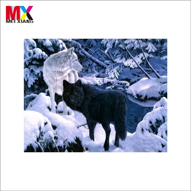 2023 Wolf Design 3d Lenticular Picture Nake 75LPI Lenticular FOR Home Decoration