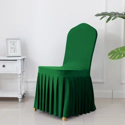 Amazon Hot Selling Wholesale High Quality Elastic Chair Cover Spandex General Household Dining Table And Chair Cover