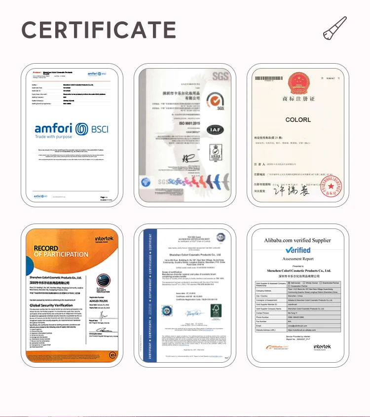 Bling vegon косметические принадлежности уникальный голографический набор кистей для макияжа 8 шт. со светодиодными огнями блеск Pennelli Make Up Unicorno