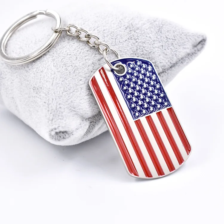 Hot Selling Custom Logo and Printing Free Sample Metal Keychain Promotion Zinc Alloy Personalized Keychain