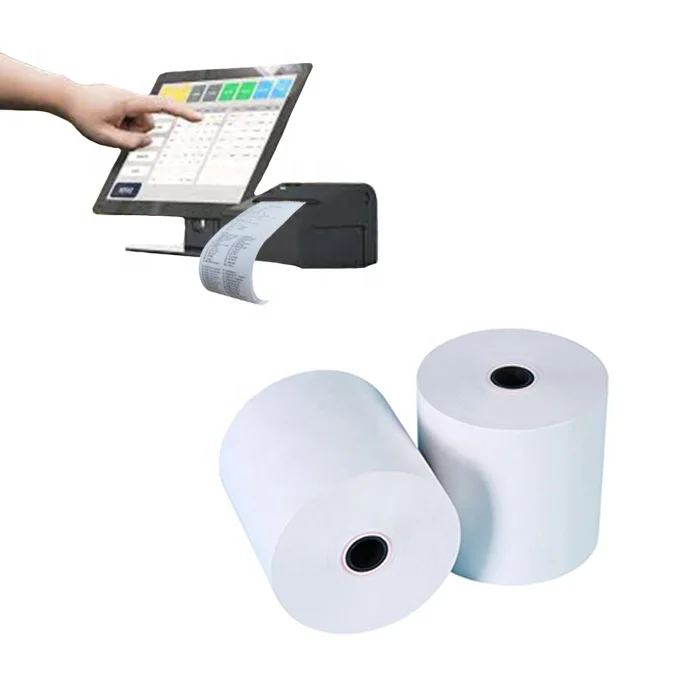 cash register thermal paper roll 55gsm 48gsm for supermarket