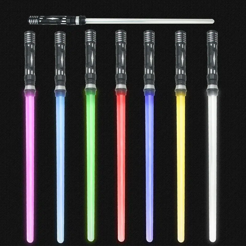 2022 New Assorted Colors Sabre Starwars Glow Entertainment Blaster Standard Lightsaber Flashing Light Toys Laser Sword