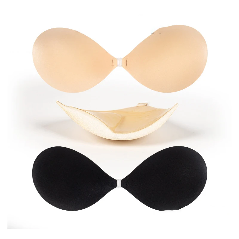 Бесшовный трехмерный бюстгальтер прозрачная передняя Пряжка невидимое нижнее белье нагрудная наклейка для свадебного платья