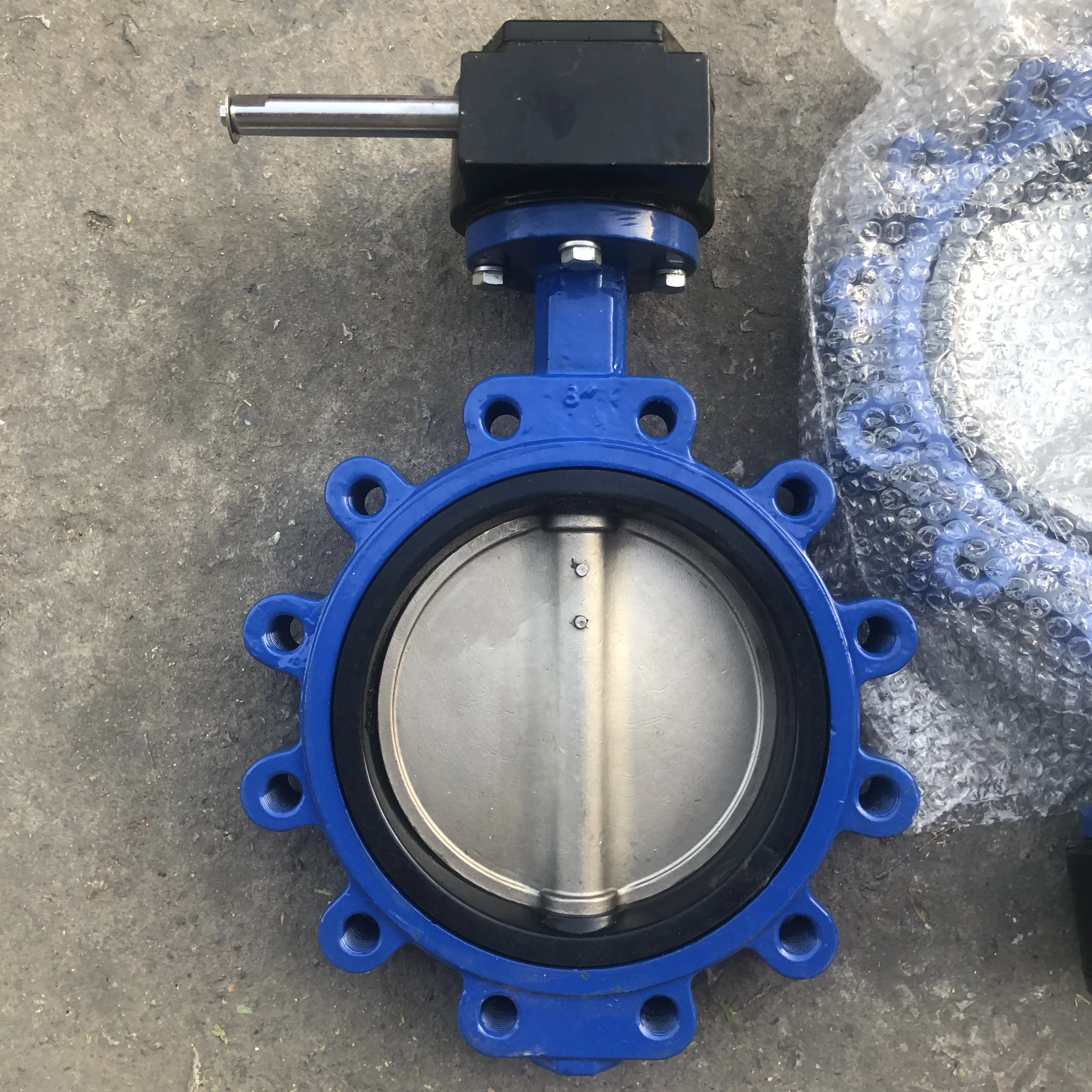 
LTD371 PN16 clamp butterfly valve Worm gear Central Line cast iron lug type butterfly valve 