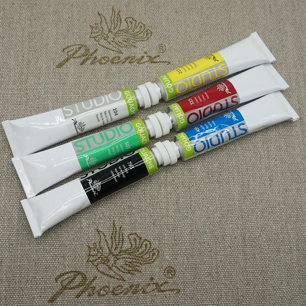 Poster color paint factory 6 colors Set gouache color washable painting colors