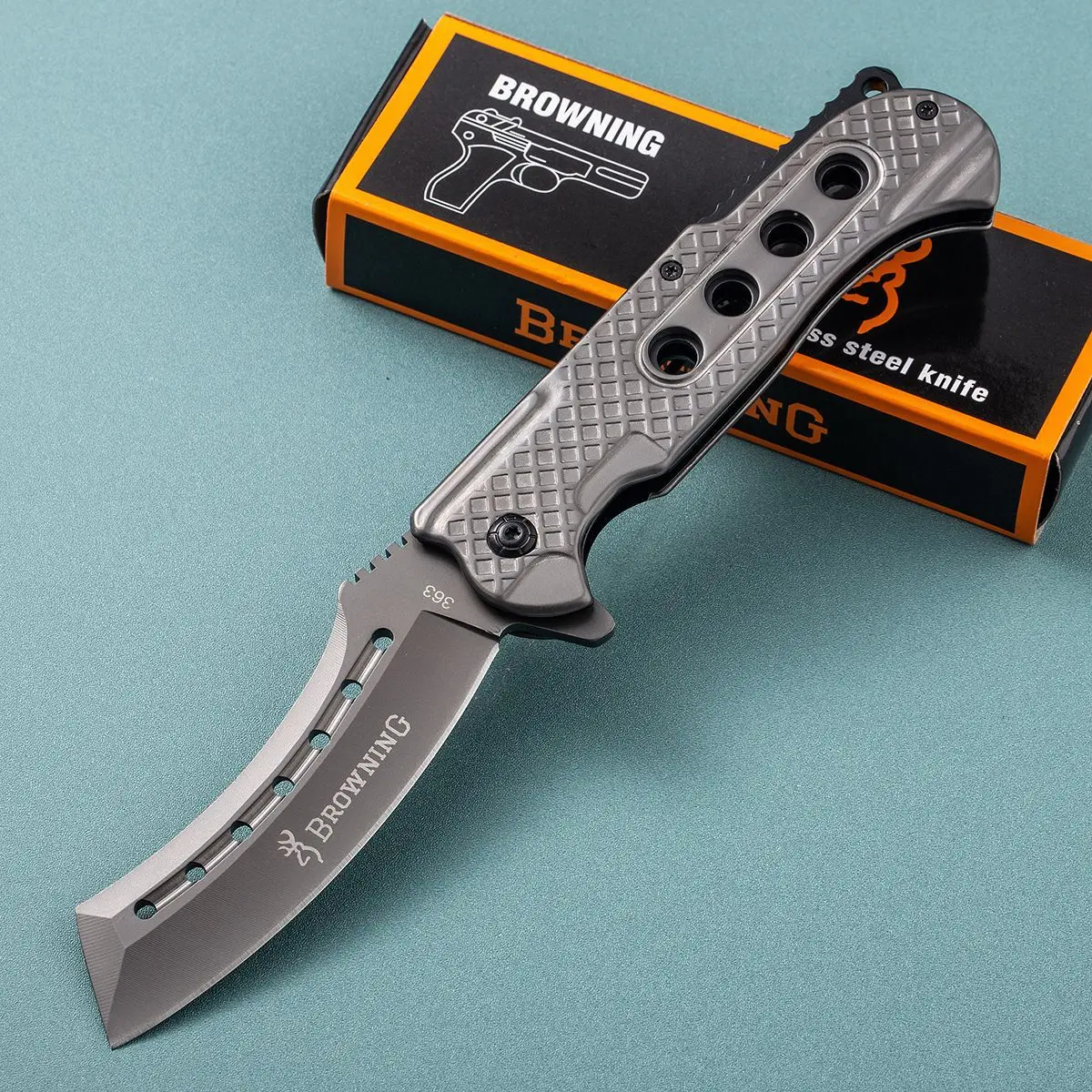 5cr13 stainless steels pocket knife custom logo outdoor fishing knife