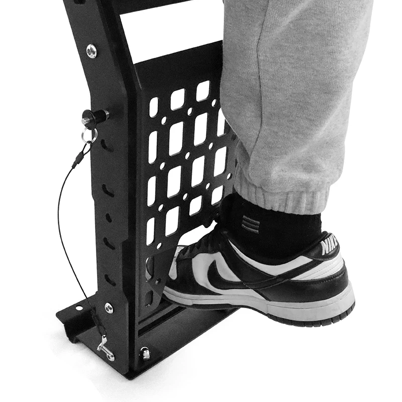 Spedking New Off-road Black Steel Tail Gate Ladder Car ladder For TOYOTA 4RUNNER 2010-2023 Rear Gate Ladder