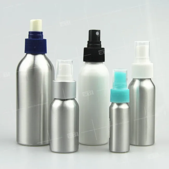 Portable mini 10ml 100ml aluminum Refillable food grade coated olive oil mist sprayer bottle for cooking camping